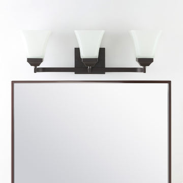 Staunton Iron/Glass Modern Cottage LED Vanity Light